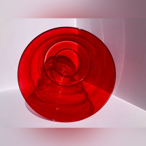 Vintage Mid Century Handmade in Poland Large Art Glass Vase 11.75" Tall Bamboo - Picture 6 of 16